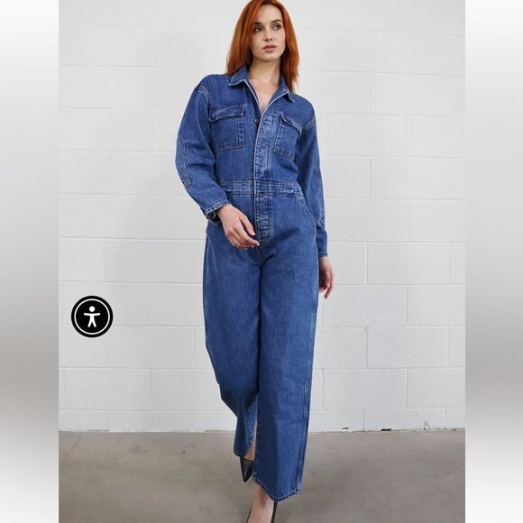 ETICA  Larson Utility Denim Jumpsuit NWT - Picture 3 of 14